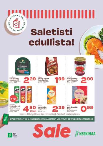 Sale tarjoukset  - 01.05.2025 - 31.05.2025.