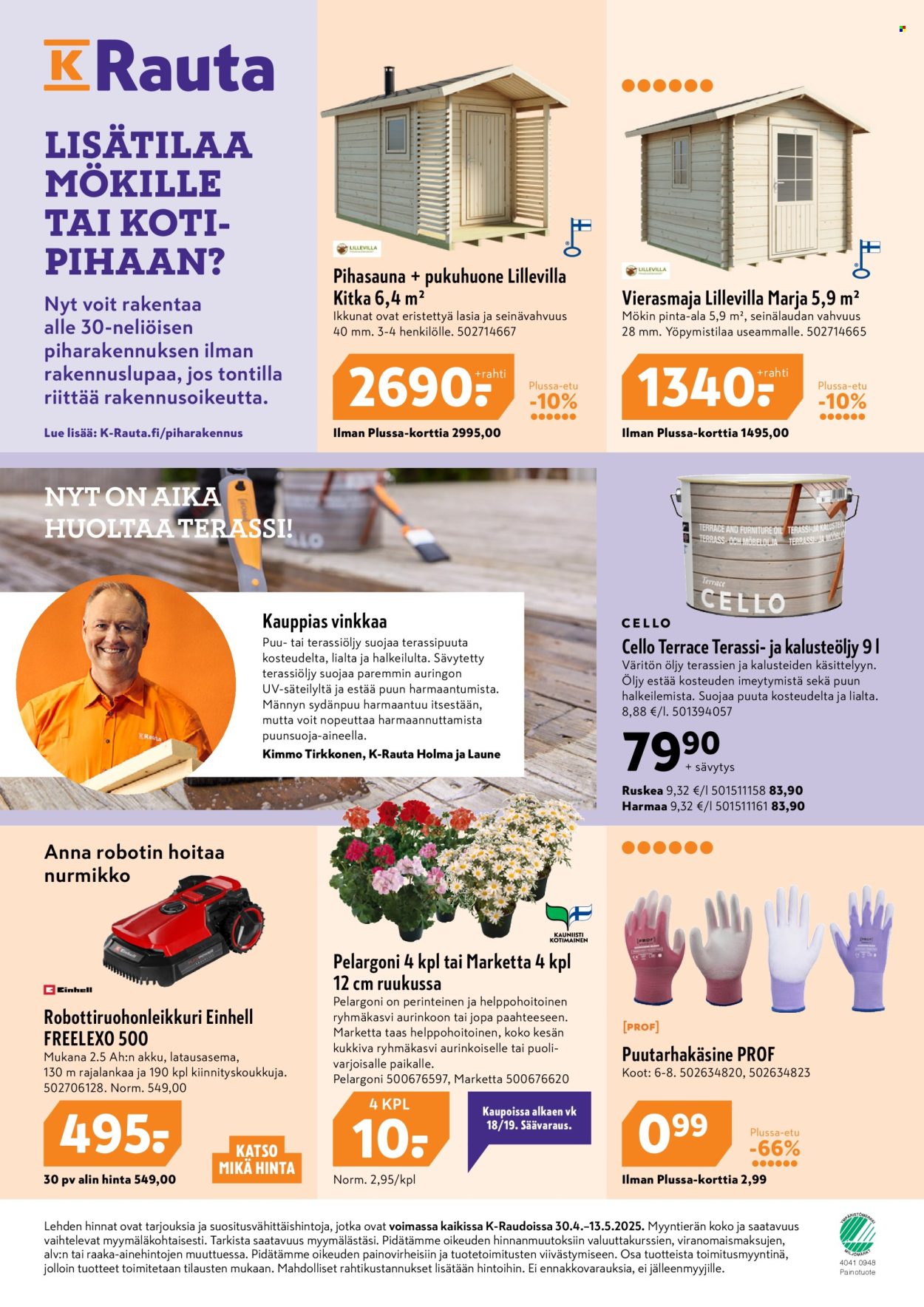 K-Rauta tarjoukset - 30.04.2025 - 13.05.2025. Sivu 1