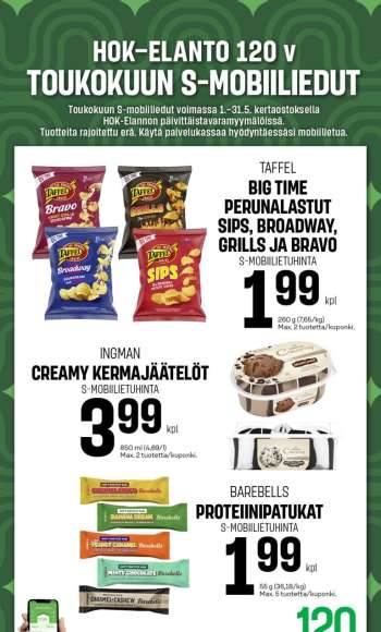 S-market tarjoukset  - 01.05.2025 - 31.05.2025.