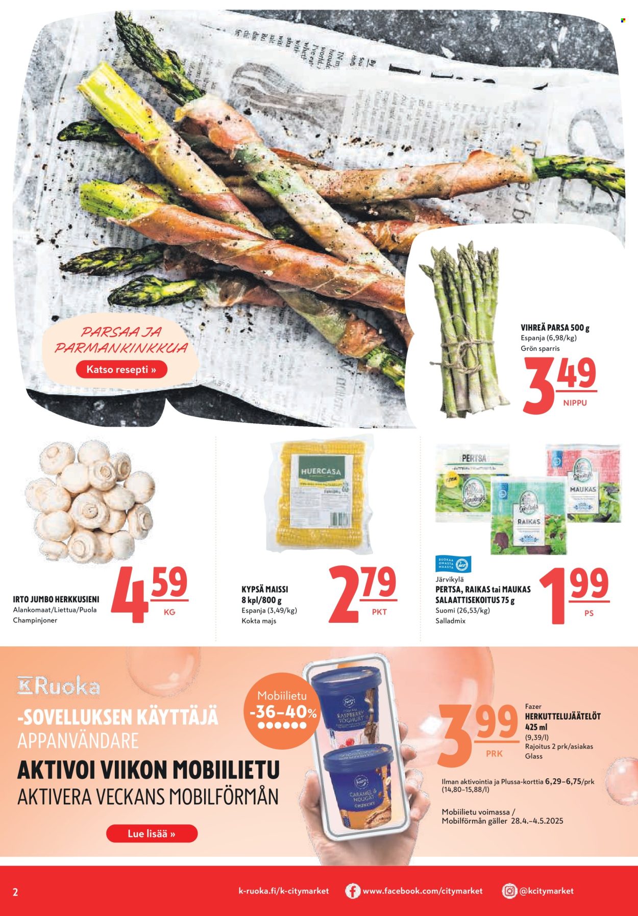 K-citymarket tarjoukset - 01.05.2025 - 07.05.2025. Sivu 1
