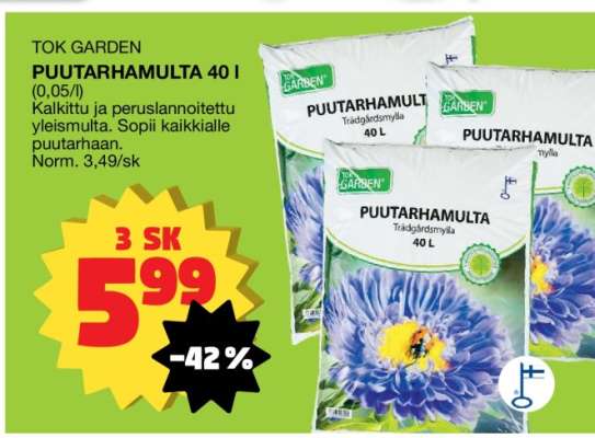 TOK GARDEN PUUTARHAMULTA 40 l