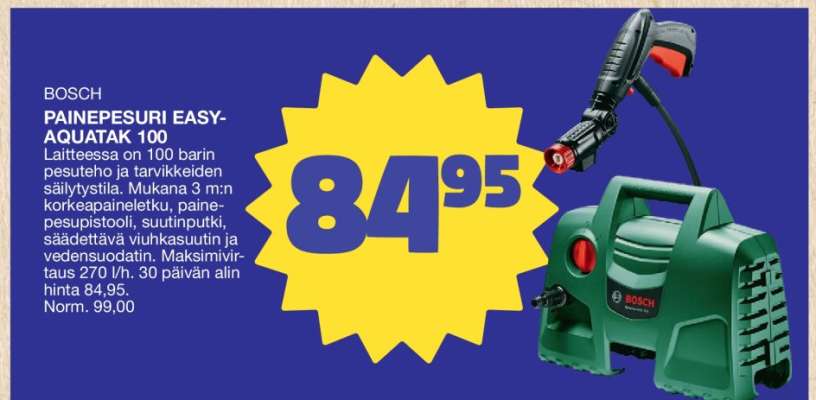 BOSCH PAINEPESURI EASY AQUATAK 100