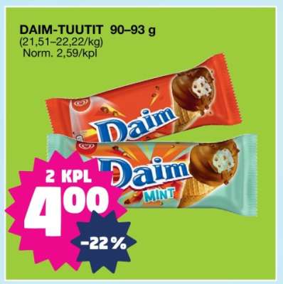 DAIM-TUUTIT 90–93 g