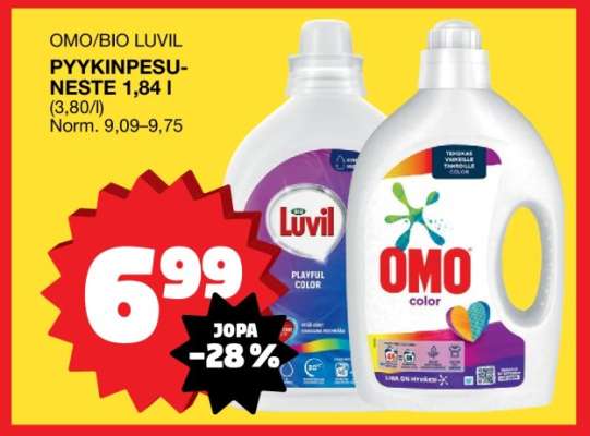 OMO/Bio Luvil Pyykinpesuneste