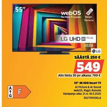 55" 4K HDR Smart TV