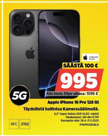 Apple iPhone 16 Pro 128 Gt
