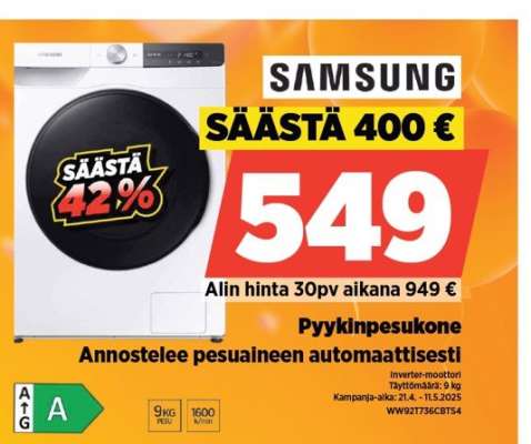 Samsung Pyykinpesukone