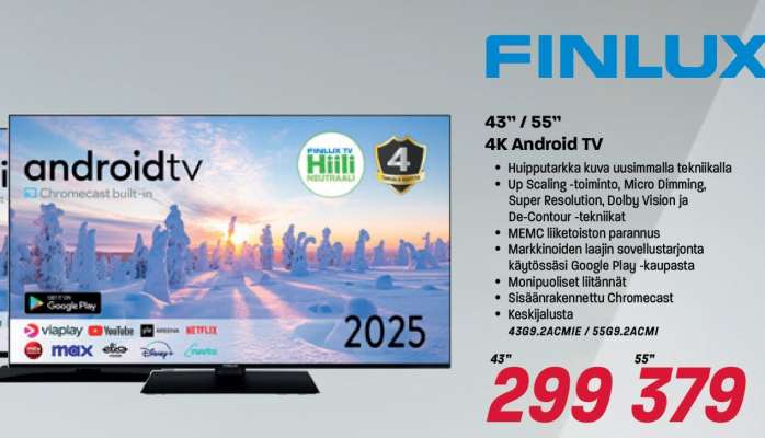 43" / 55" 4K Android TV