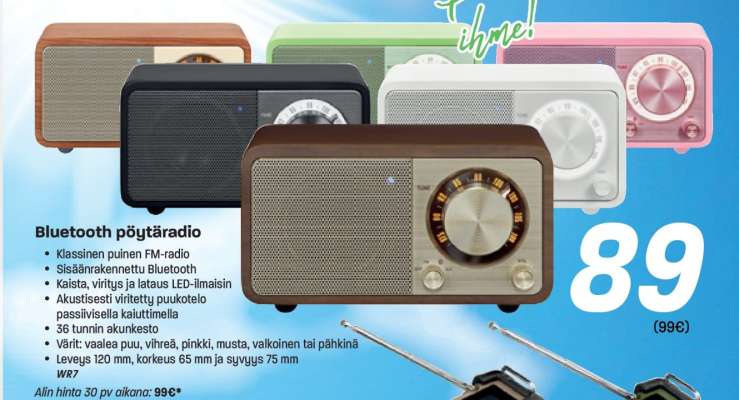 Bluetooth pöytäradio