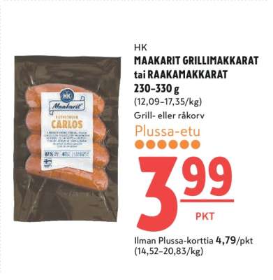 HK MAAKARIT GRILLIMAKKARAT tai RAAKAMAKKARAT