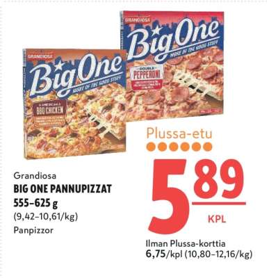 BIG ONE PANNUPIZZAT
