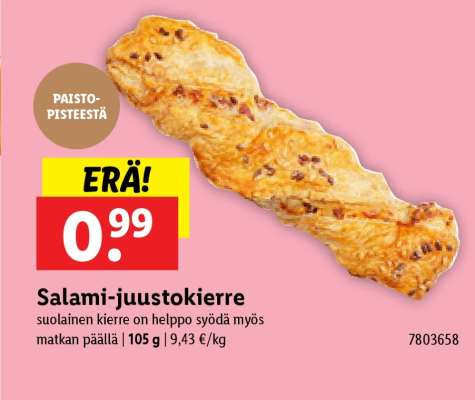 Salami-juustokierre