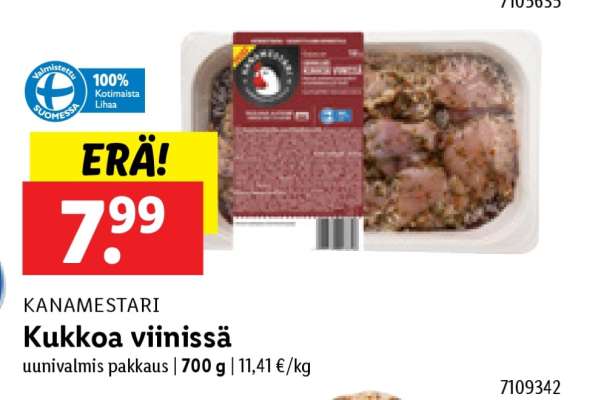Kukkoa viinissä