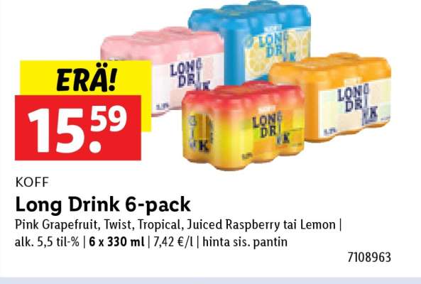 KOFF Long Drink 6-pack