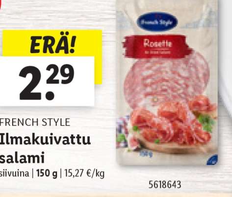 Ilmakuivattu salami
