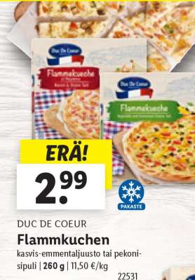 DUC DE COEUR Flammkuchen