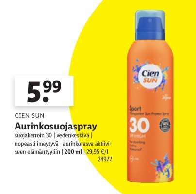 CIEN SUN Aurinkosuojaspray