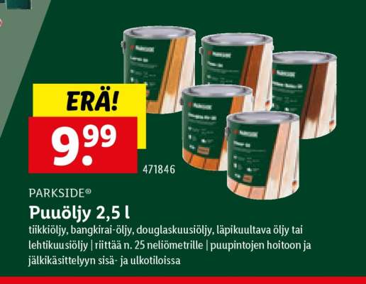 PARKSIDE® Puuöljy 2,5 l