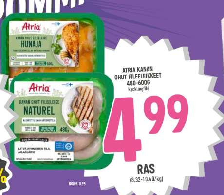 ATRIA KANAN OHUT FILEELEIKKEET