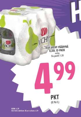 Olvi Vichy Päärynä 0,33L 12-Pack