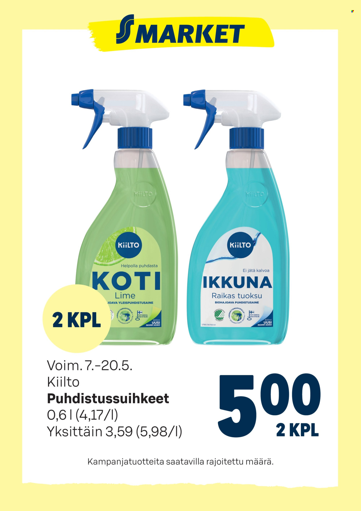 S-market tarjoukset - 07.05.2025 - 20.05.2025. Sivu 1