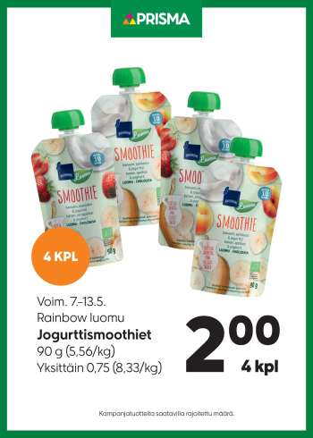 Prisma tarjoukset  - 07.05.2025 - 13.05.2025.