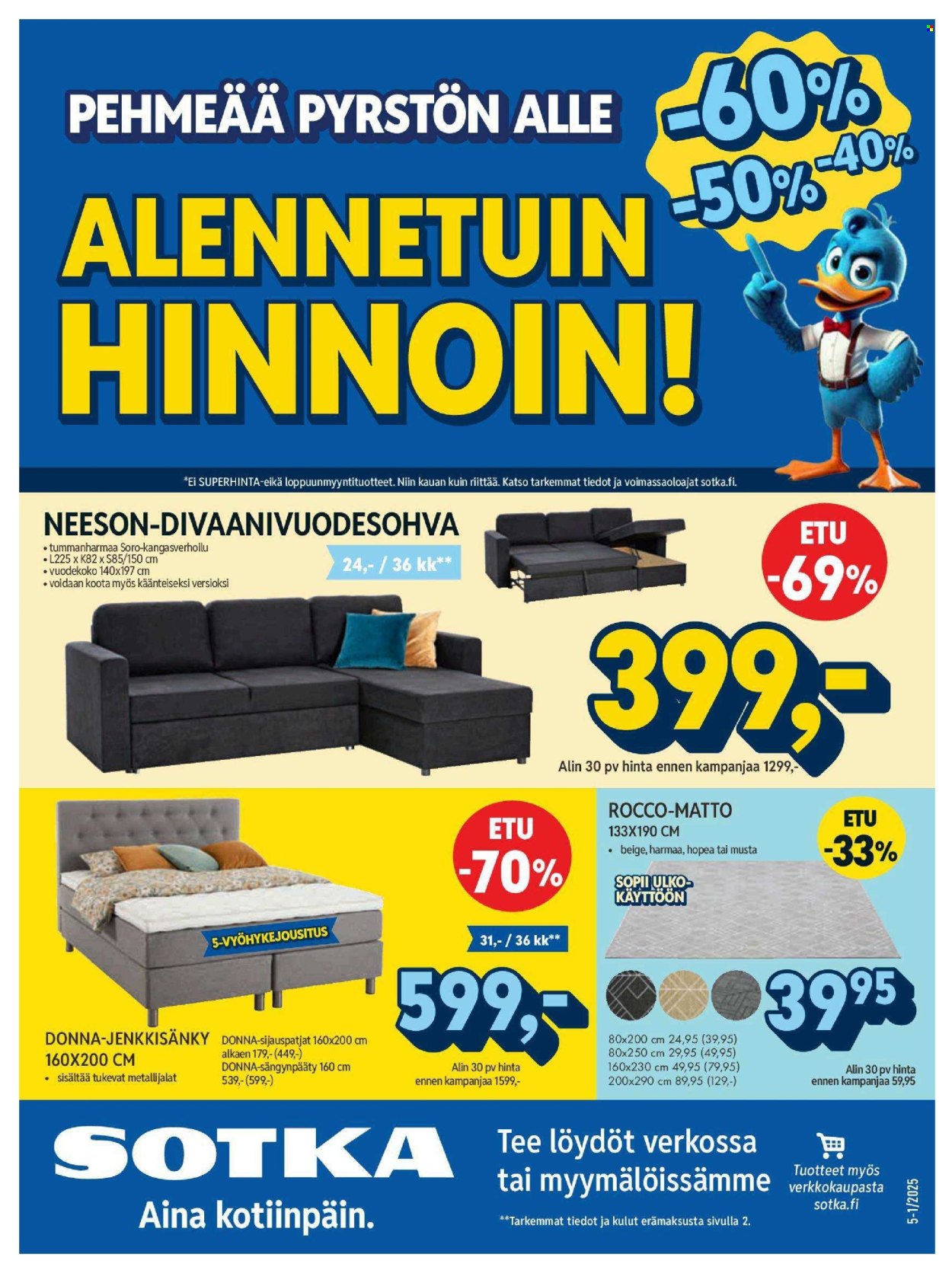 Sotka tarjoukset. Sivu 1