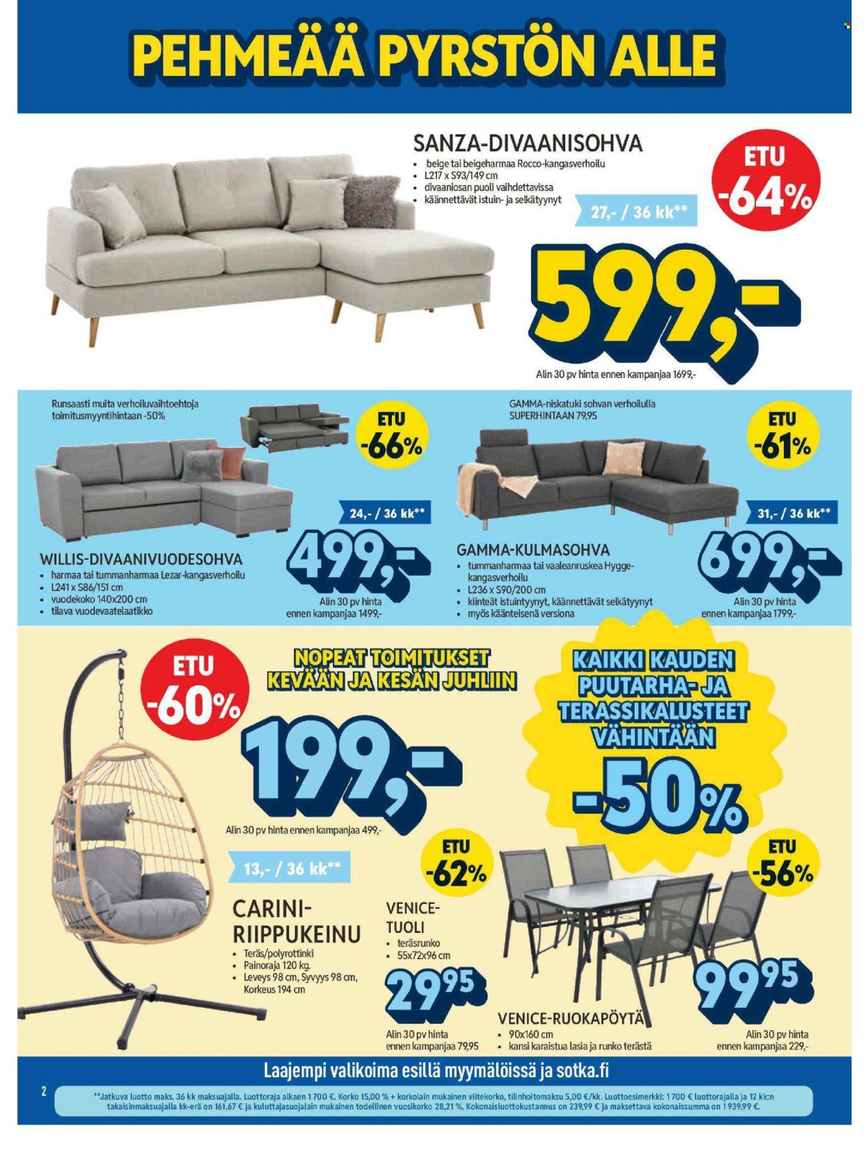Sotka tarjoukset. Sivu 1