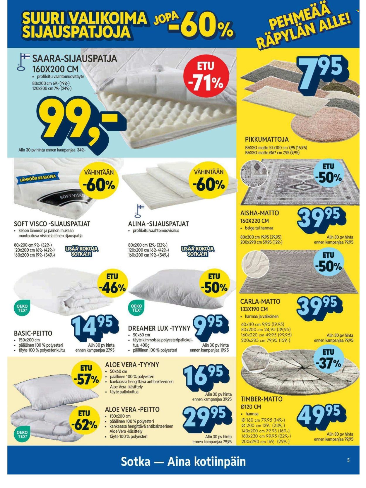 Sotka tarjoukset. Sivu 1