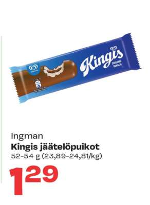 Ingman Kingis jäätelöpuikot