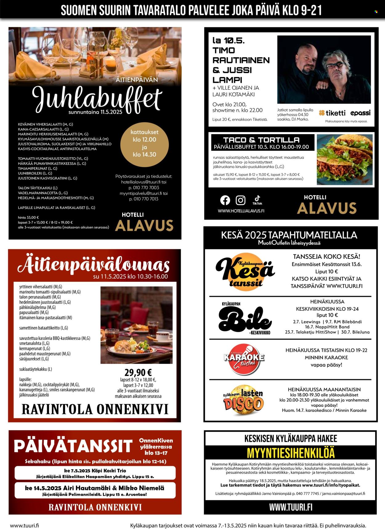 Tuuri tarjoukset - 07.05.2025 - 13.05.2025. Sivu 1