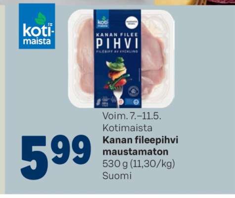 Kanan fileepihvi maustamaton