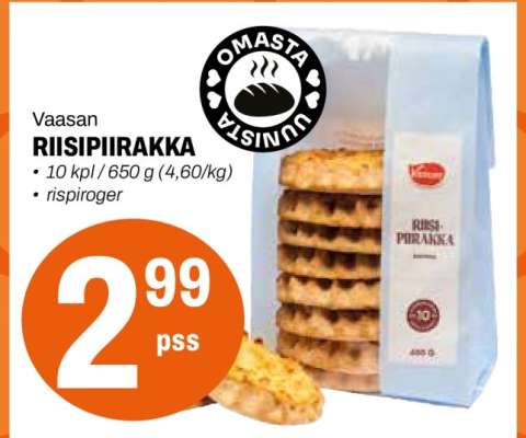 Vaasan RIISIPIIRAKKA