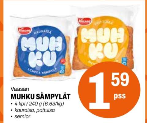 Vaasan MUHKU SÄMPYLÄT