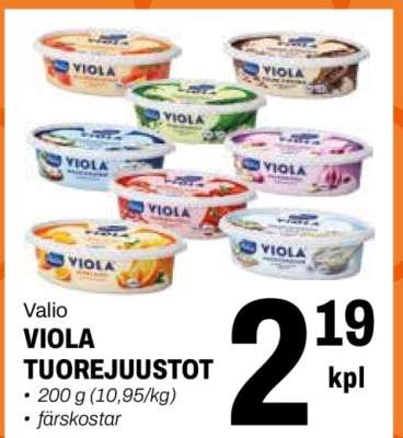 Valio Viola Tuorejuustot