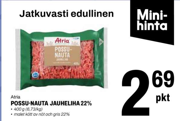 Atria POSSU-NAUTA JAUHELIHA 22%