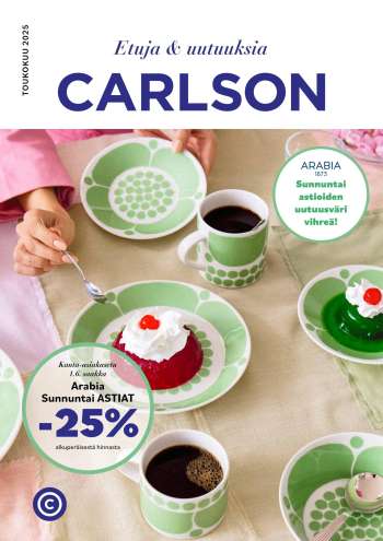 Carlson tarjoukset  - 05.05.2025 - 01.06.2025.