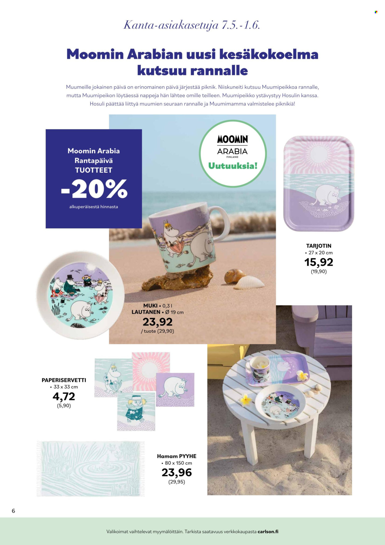 Carlson tarjoukset - 05.05.2025 - 01.06.2025. Sivu 1