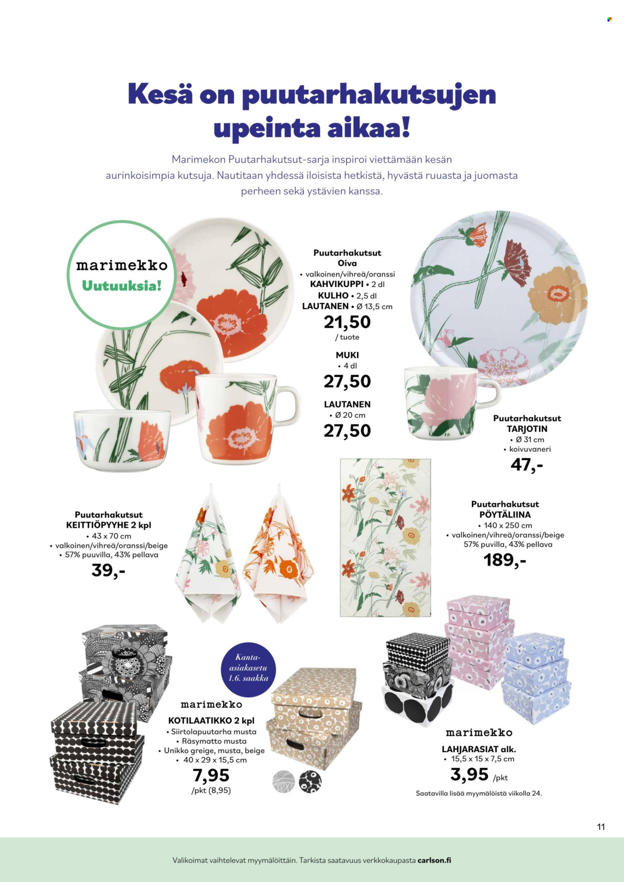 Carlson tarjoukset - 05.05.2025 - 01.06.2025. Sivu 1