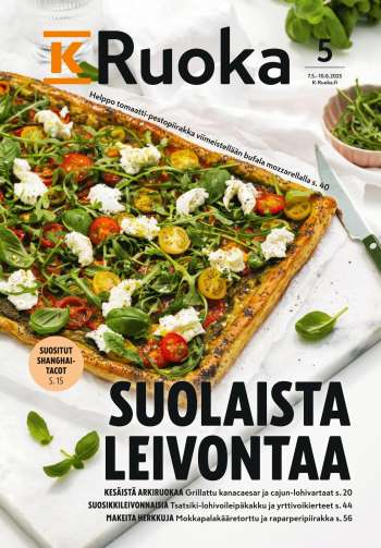 K-Supermarket tarjoukset  - 07.05.2025 - 10.06.2025.