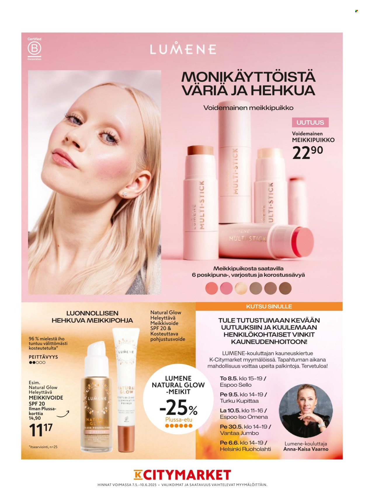 K-Supermarket tarjoukset - 07.05.2025 - 10.06.2025. Sivu 1