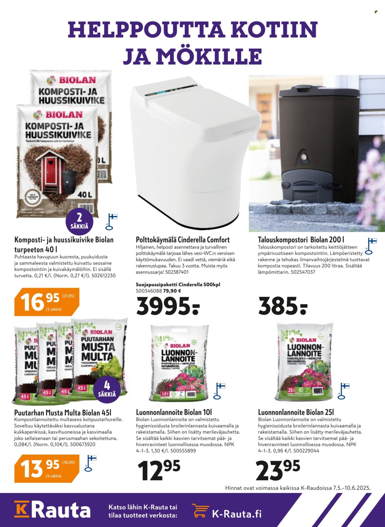 K-Supermarket tarjoukset - 07.05.2025 - 10.06.2025. Sivu 1
