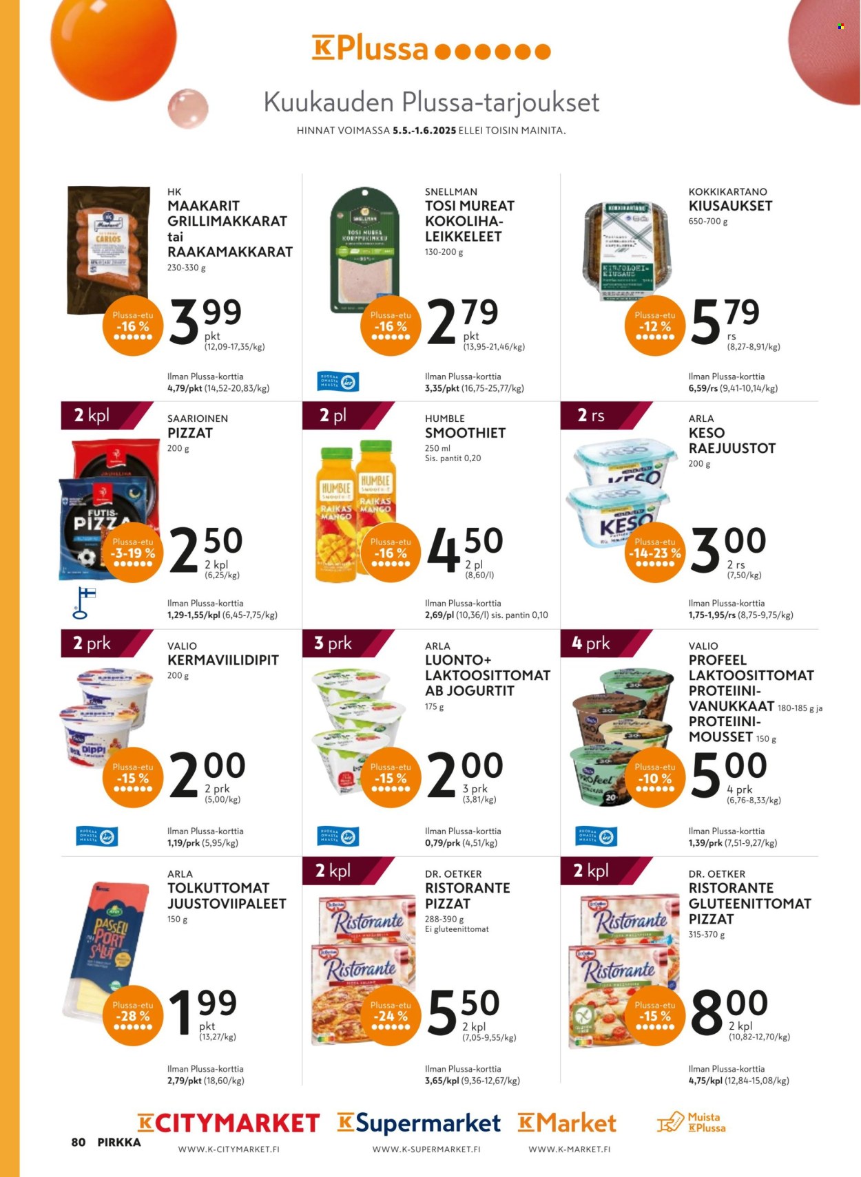 K-Supermarket tarjoukset - 07.05.2025 - 10.06.2025. Sivu 1