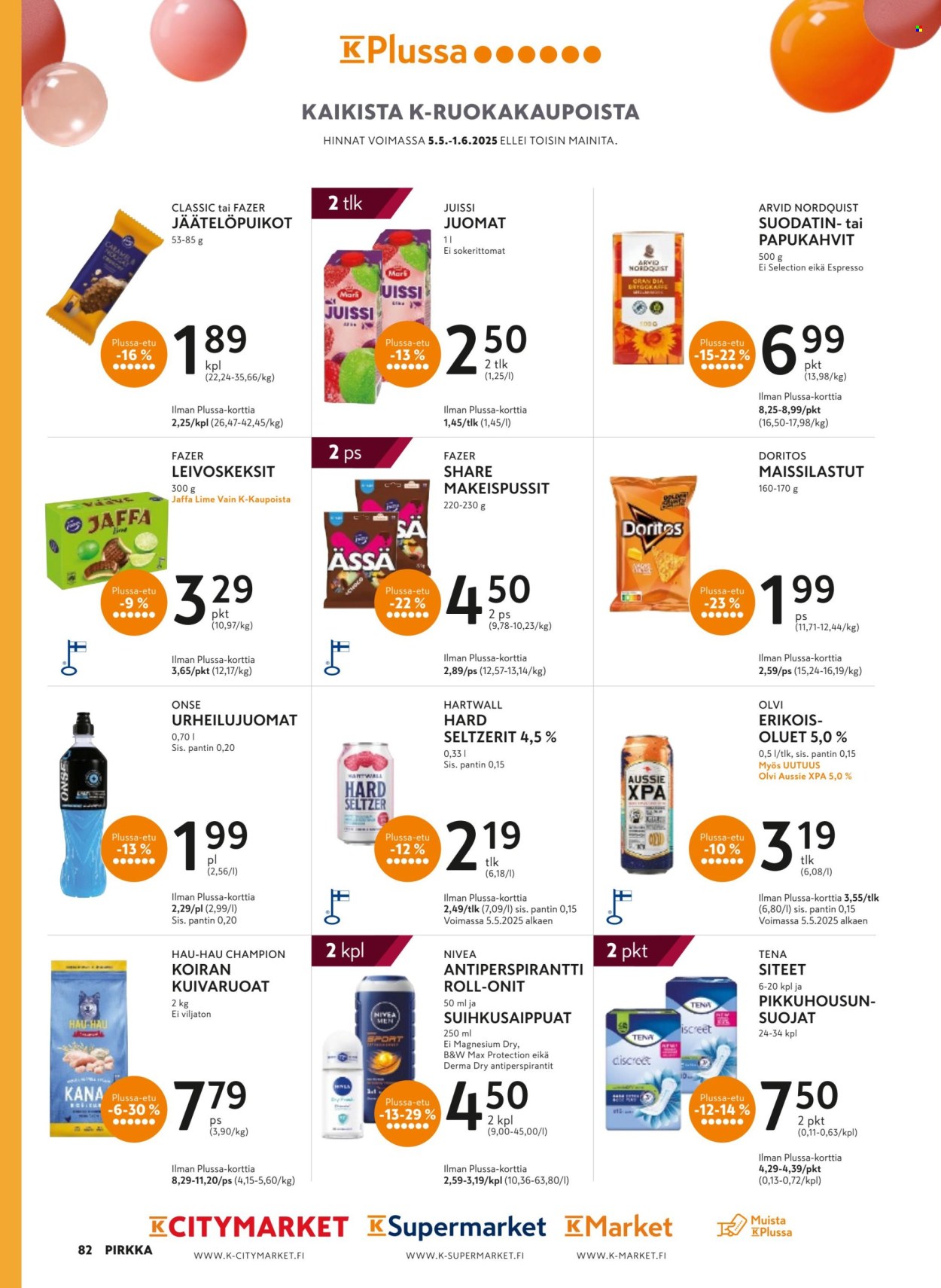 K-Supermarket tarjoukset - 07.05.2025 - 10.06.2025. Sivu 1