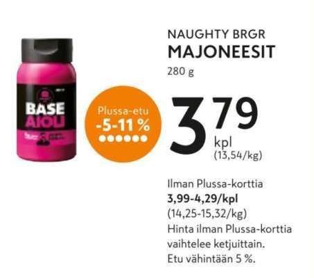 NAUGHTY BRGR MAJONEESIT