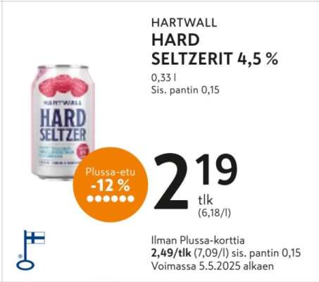 HARTWALL HARD SELTZERIT 4,5 %