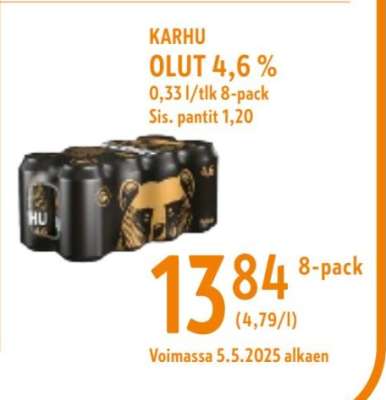 KARHU OLUT 4,6 %