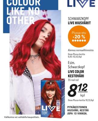 Schwarzkopf LIVE HIUSVÄRIT