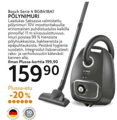 Bosch Serie 4 BGB41BA1 PÖLYNIMURI