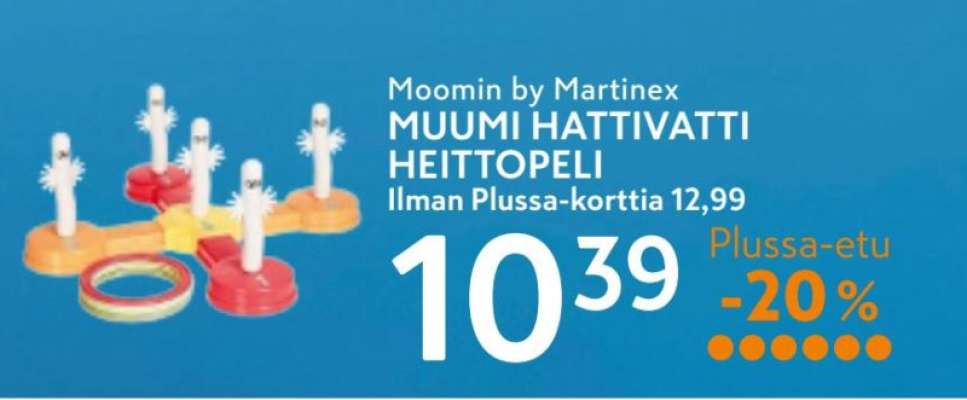 MUUMI HATTIVATTI HEITTOPELI